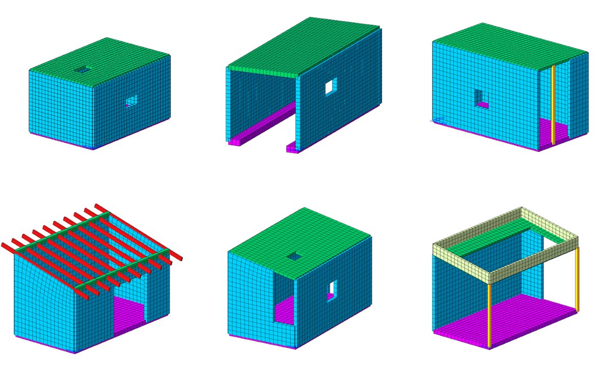 3D model of box structures